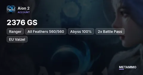 Ranger | 2376 GS | All Feathers 560/560 + Abyss 100% | 2x Battle Pass | EU Vaizel