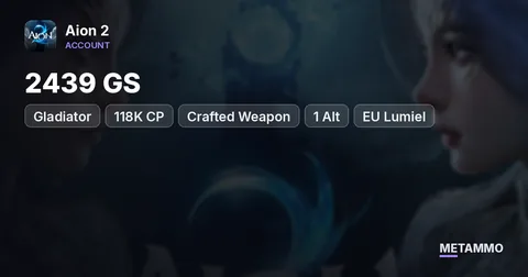 Gladiator | 2439 GS | 118K CP | Crafted Weapon | 1 Alt | EU Lumiel