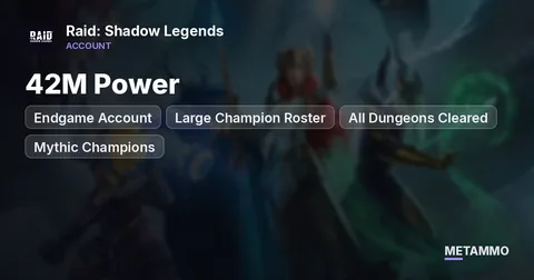 Endgame Account | 42M Power | Large Champion Roster | All Dungeons Cleared | Mythic Champions
