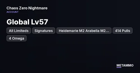 Global Lv57 | All Limiteds + Signatures | Heidemarie M2 Arabella M2 Sereniel | 414 Pulls | 4 Omega | 3 Selectors