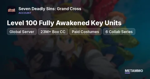 Global Server | 23M+ Box CC | Level 100 Fully Awakened Key Units | Paid Costumes | 6 Collab Series