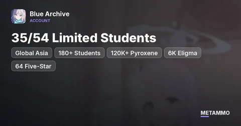 Global Asia | 35/54 Limited Students | 180+ Students | 120K+ Pyroxene | 6K Eligma | 64 Five-Star
