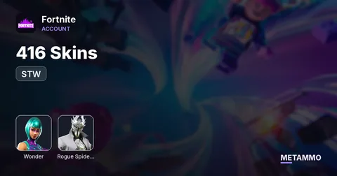 416 Skins | STW | Wonder | Rogue Spider Knight | Full Access Email