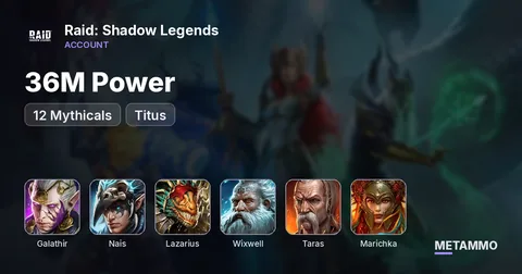 36M Power | 12 Mythicals | Galathir, Nais, Lazarius | Titus + Wixwell | Taras + Marichka