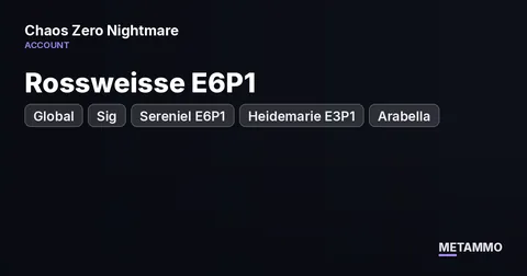 Global | Rossweisse E6P1 + Sig | Sereniel E6P1 | Heidemarie E3P1 | Arabella + Sig | 3 Selectors