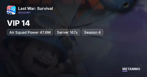 VIP 14 | Air Squad Power 47.6M | Server 167x | Season 4