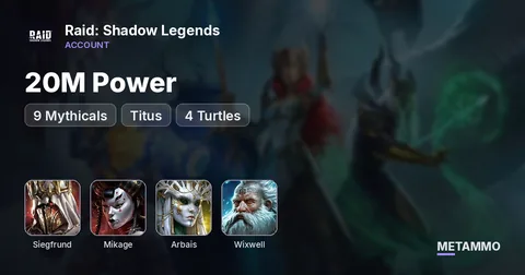 20M Power | 9 Mythicals | Siegfrund, Mikage, Arbais | Titus + Wixwell | 4 Turtles