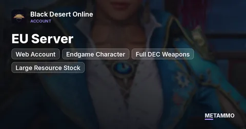 EU Server | Web Account | Endgame Character | Full DEC Weapons | Large Resource Stock