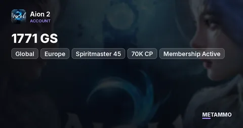 Spiritmaster 45 | 1771 GS | 70K CP | Membership Active | Daeva Pass 45/41 | Global EU Baba Asmodian