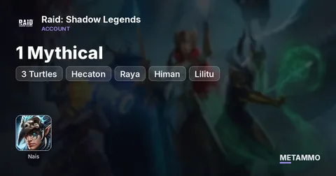 1 Mythical | Nais | 3 Turtles | Hecaton, Raya, Himan, Lilitu