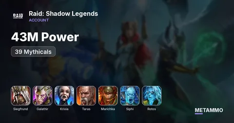 43M Power | 39 Mythicals | Siegfrund, Galathir, Krixia | Taras + Marichka | Siphi + Rotos