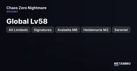 Global Lv58 | All Limiteds + Signatures | Arabella M6 | Heidemarie M2 | Sereniel | Rossweisse | 30K Crystals