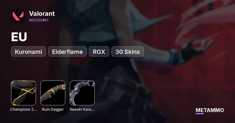 [EU] Champions 2023/2025 | Ruin Dagger | Reaver Karambit | Kuronami | Elderflame | RGX | 30 Skins
