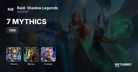 19M | 7 MYTHICS | GHAROL, APHIDUS, MARIUS, YUMEKO, HARIMA