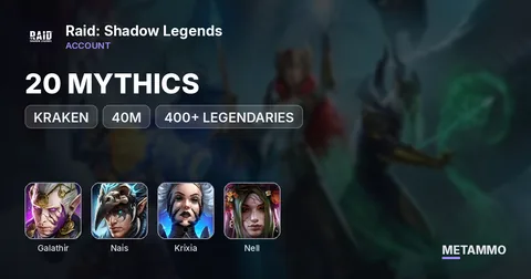 KRAKEN | 40M | 20 MYTHICS | GALATHIR, NAIS, KRIXIA, NELL | 400+ LEGENDARIES