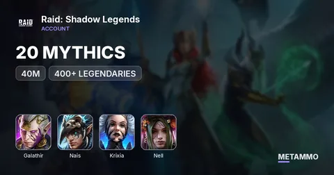 KRAKEN | 40M | 20 MYTHICS | GALATHIR, NAIS, KRIXIA, NELL | 400+ LEGENDARIES