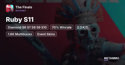 Ruby S11 | Diamond S6 S7 S8 S9 S10 | 70% Winrate | 2.3 K/D | 1.6K Multibucks | Event Skins