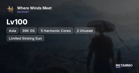 Asia Lv100 | 39K GS | 5 Harmonic Cores (2 Unused) | Limited Sinking Sun | 30K Elegance