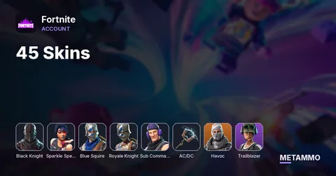 45 Skins | Black Knight | Sparkle Specialist | Blue Squire | Royale Knight | Havoc | Sub Commander | Trailblazer | AC/DC | I
