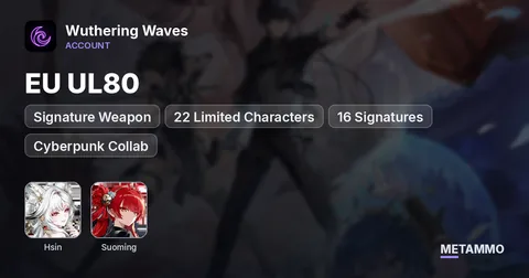 EU UL80 | Hsin + Signature Weapon | Suoming | 22 Limited Characters | 16 Signatures | Cyberpunk Collab
