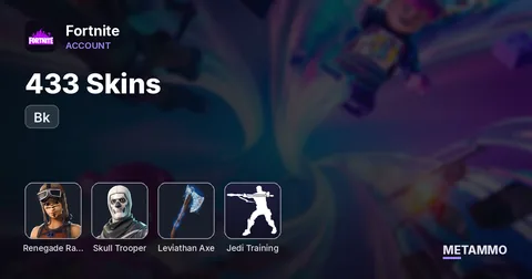 433 Skins + OG Rene + OG Skull + Bk + Leviathan Axe + + Jedi Training + Level 100 Banner