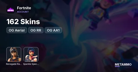 162 Skins + OG Aerial + OG Rene + OG RR + OG AA1 + Sparkle +