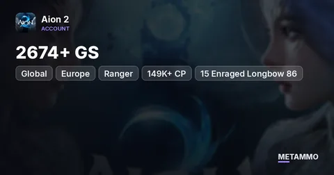 Ranger | 2674+ GS | 149K+ CP | +15 Enraged Longbow 86 | 5x Gold Arcana | Global EU Zikel Asmodian