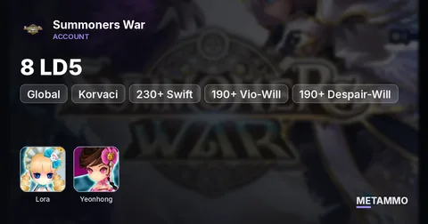 Global | 8 LD5 | Lora, Yeonhong, Korvaci | 230+ Swift | 190+ Vio-Will | 190+ Despair-Will