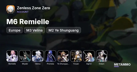 EU Whale | M6 Remielle + Miyabi | M3 Velina + Promeia | M2 Ye Shunguang, Yixuan, Sigrid, Dialyn