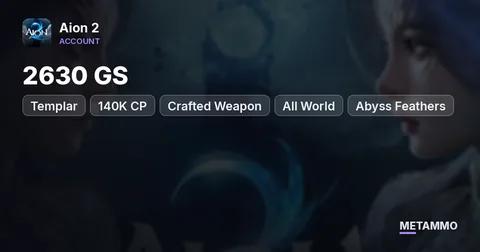 Templar | 2630 GS | 140K CP | Crafted Weapon | All World + Abyss Feathers | Global EU Israphel Asmodian