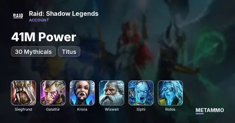 41M Power | 30 Mythicals | Siegfrund, Galathir, Krixia | Titus + Wixwell | Siphi + Rotos