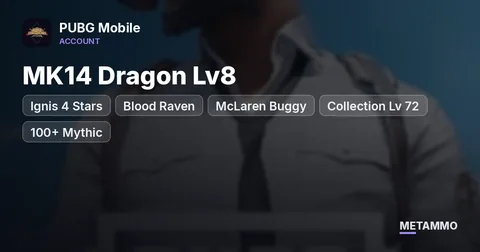 Ignis 4 Stars + Blood Raven | McLaren Buggy | MK14 Dragon Lv8 | Collection Lv 72 | 100+ Mythic | Conqueror
