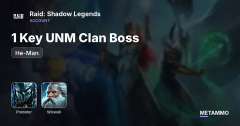Predator, He-Man, Wixwell | 1 Key UNM Clan Boss