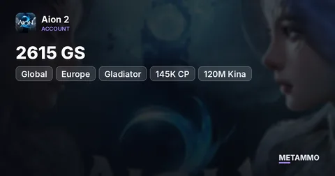 Gladiator | 2615 GS | 145K CP | 120M Kina | 6,500 Shugo Tokens | Pantheon Bonuses | Global EU Yustiel Elyos
