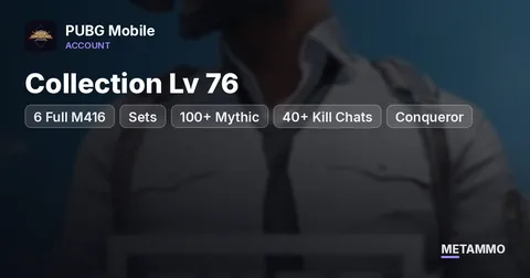 6 Full M416 | Sets | Collection Lv 76 | 100+ Mythic | 40+ Kill Chats | Conqueror
