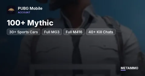 30+ Sports Cars | Full MG3 + Full M416 | 100+ Mythic | 40+ Kill Chats