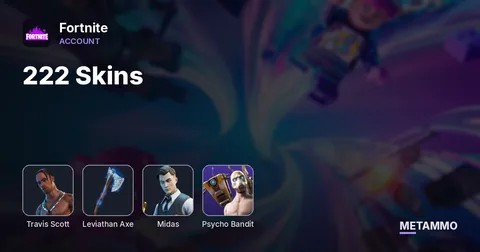 222 Skins | Travis Scott | Leviathan Axe | Midas | Psycho Bandit