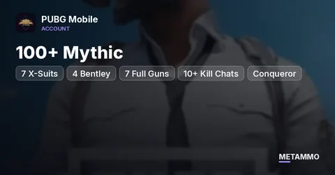 7 X-Suits | 4 Bentley | 7 Full Guns | 100+ Mythic | 10+ Kill Chats | Conqueror