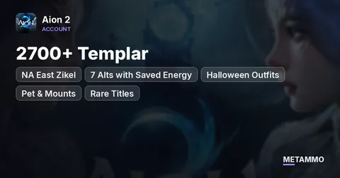 NA East Zikel | 2700+ Templar | 7 Alts with Saved Energy | Halloween Outfits, Pet & Mounts | Rare Titles