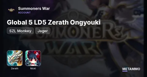 Global 5 LD5 Zerath Ongyouki | SZL Monkey | Jager | Nicki