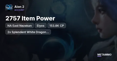 NA East Nezekan | Elyos | 2757 Item Power | 153.8K CP | 2x Splendent White Dragon Lord Ring