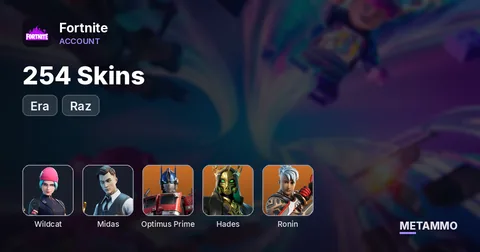 254 Skins | Wildcat | Optimus Prime | Midas | Hades | Ronin | Era | Raz