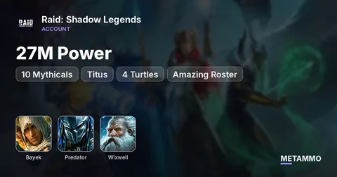 27M Power | 10 Mythicals | Bayek, Predator | Titus + Wixwell | 4 Turtles | Amazing Roster