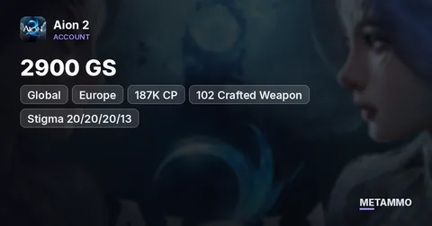 GREATEST Assassin | 2900 GS | 187K CP | 102 Crafted Weapon | Stigma 20/20/20/13 | Global EU Lumiel Asmodian