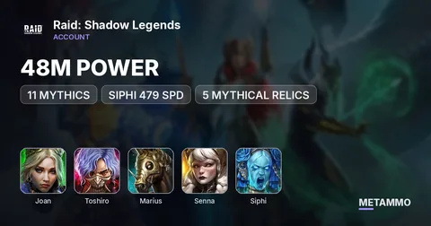 KRAKEN | 48M POWER | 11 MYTHICS | JOAN, TOSHIRO, GALLEUS, TITUS, MARIUS, SENNA | SIPHI 479 SPD | 5 MYTHICAL RELICS