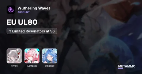 EU UL80 | S6 Hiyuki | S6 Aemeath | S6 Qingxiao | 3 Limited Resonators at S6