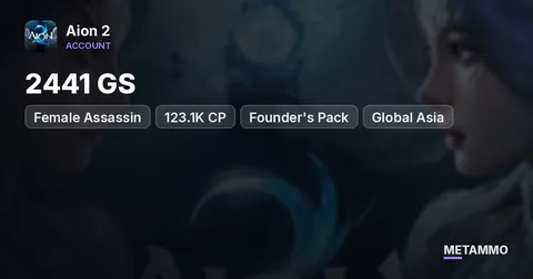 Female Assassin | 2441 GS | 123.1K CP | Founder's Pack | Global Asia