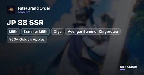 JP 88 SSR | Lilith | Summer Lilith | Olga | Avenger Summer Kingprotea | 560+ Golden Apples | 50 Grails