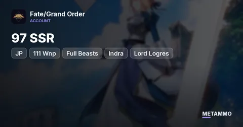 JP | 97 SSR | 111 Wnp | Full Beasts | Indra | Lord Logres | Summer Tiamat | 700 Golden Apples | 110 Grails