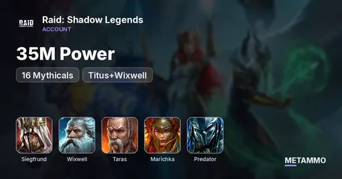 35M Power | 16 Mythicals | Siegfrund, Titus+Wixwell, Taras+Marichka, Shu Zen, Predator | Amazing Roster